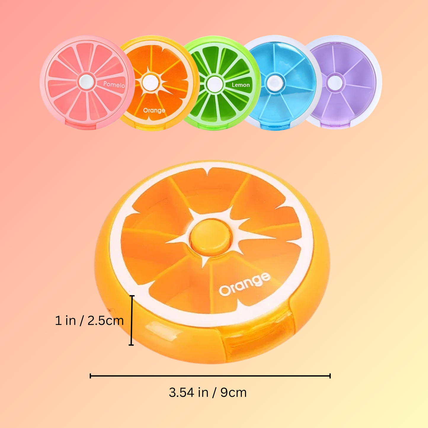 Citrus Click - The Cute Pill Organizer